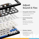 Glorious Gaming - GMMK 3 PRO: Custom Mechanical Keyboard, 75% Tenkeyless Keyboard, Modular Aluminum Body & Gasket System, Hotswappable MX Switches, Sound Dampening Foam, Custom Keycaps, ANSI (Black)