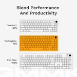 Glorious Gaming - GMMK 3 PRO: Custom Mechanical Keyboard, 75% Tenkeyless Keyboard, Modular Aluminum Body & Gasket System, Hotswappable MX Switches, Sound Dampening Foam, Custom Keycaps, ANSI (Black)