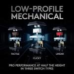 Logitech G915 TKL Tenkeyless Lightspeed Wireless RGB Mechanical Gaming Keyboard, Low Profile Switch Options, LIGHTSYNC RGB, Advanced Wireless and Bluetooth Support - Clicky (Renewed)