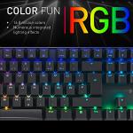 Cherry MX 8.2 TKL Wireless Gaming Keyboard. Compact TenKeyLess. Mechanical 87 Keys RGB Backlit Keys ABS Keycaps. MX Brown Switch. Aluminum Carrying Case Included.