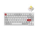 Keychron Q1 Pro Wireless Custom Mechanical Keyboard, QMK/VIA Programmable Full Aluminum 75% Layout Bluetooth/Wired with Hot-swappable Keychron K Pro Banana Switch Compatible with Mac Windows Linux