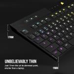 Corsair K100 AIR Wireless RGB Mechanical Gaming Keyboard - Ultra-Thin, Sub-1ms Slipstream, Low-Latency Bluetooth, Cherry MX Ultra Low Profile Keyswitches - NA Layout, QWERTY - Black