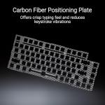 ASUS ROG Azoth Extreme Wireless Mechanical Gaming Keyboard – 75% TKL, ROG NX Snow Linear Switches, PBT Keycaps, Aluminum Chassis, Carbon Fiber, Gasket Mount, Color OLED Screen, PC/Mac Support - Black