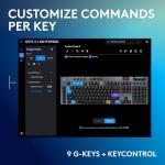 Logitech G915 X Lightspeed Wireless Mechanical Gaming Keyboard, Double-Shot PBT Keycaps, Fully Programmable Keys, RGB Backlit Mac/PC Gaming Keyboards, Aluminum Finish, GL Linear Switches, Black