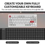 Keychron Q1 Pro Wireless Custom Mechanical Keyboard, QMK/VIA Programmable Full Aluminum 75% Layout Bluetooth/Wired with Hot-swappable Keychron K Pro Banana Switch Compatible with Mac Windows Linux