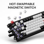 Keychron Q1 HE Wireless Custom Mechanical Keyboard with Hall Effect Gateron Double-Rail Magnetic Switch Rapid Trigger, QMK 2.4 GHz Bluetooth 5.2 RGB Compatible with Mac Windows Linux (Hot-swappable)