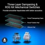 ASUS ROG Azoth Extreme Wireless Mechanical Gaming Keyboard – 75% TKL, ROG NX Snow Linear Switches, PBT Keycaps, Aluminum Chassis, Carbon Fiber, Gasket Mount, Color OLED Screen, PC/Mac Support - Black