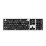 Keychron Q6 Max QMK/VIA Wireless Custom Mechanical Keyboard Barebone Knob Version, Full-Metal Hot-Swappable RGB Backlight 2.4 GHz/Bluetooth/Type-C Wired Gaming Keyboard for Mac/Windows/Linux - White