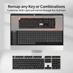 Keychron Q6 Max QMK/VIA Wireless Custom Mechanical Keyboard Barebone Knob Version, Full-Metal Hot-Swappable RGB Backlight 2.4 GHz/Bluetooth/Type-C Wired Gaming Keyboard for Mac/Windows/Linux - White
