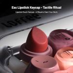 LOFREE DOT Lipstick Elegant 84 Keys Mechanical Keyboard, White Backlit Hot-Swappable Rechargeable Wireless Keyboard with Gasket Design, 3 Modes Connection for Windows, macOS/GATERON Linear Switches