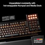 be quiet! Dark Mount Mechanical Keyboard | Tactile | Hot-Swappable Lubricated Silent Switches | Detachable Numpad and Media Dock | Programmable ARGB Keys | Quality PBT Double Shot Keycaps | BT002US