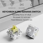 Keychron Q1 Pro Wireless Custom Mechanical Keyboard, QMK/VIA Programmable Full Aluminum 75% Layout Bluetooth/Wired with Hot-swappable Keychron K Pro Banana Switch Compatible with Mac Windows Linux