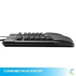 KINESIS Freestyle Edge RGB Plus Split Mechanical Keyboard | Hotswap Linear Switches | RGB | Ergonomic | Detachable Palm Support | Fully Programmable | Mac Keycaps Included | Lift Kit Included