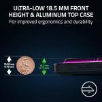 Razer BlackWidow V4 Low Profile HyperSpeed Wireless Gaming Keyboard: Green Mechanical Switches - 2.4GHz Wireless & Bluetooth - Multi-Function Roller - 11 Control Buttons - Long Battery Life