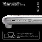 LOFREE DOT Lipstick Elegant 84 Keys Mechanical Keyboard, White Backlit Hot-Swappable Rechargeable Wireless Keyboard with Gasket Design, 3 Modes Connection for Windows, macOS/GATERON Linear Switches