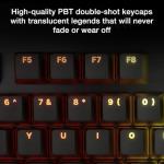 be quiet! Dark Mount Mechanical Keyboard | Tactile | Hot-Swappable Lubricated Silent Switches | Detachable Numpad and Media Dock | Programmable ARGB Keys | Quality PBT Double Shot Keycaps | BT002US