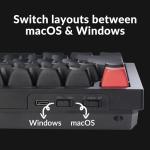 Keychron Q6 Max QMK/LAUNCHER Wireless Bluetooth/2.4 GHz/USB-C Wired Custom Mechanical Keyboard, Full Size Programmable Knob RGB Backlit Hot-Swappable Gateron Brown Switch for Mac Windows Linux - Black