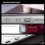 LOFREE DOT Lipstick Elegant 84 Keys Mechanical Keyboard, White Backlit Hot-Swappable Rechargeable Wireless Keyboard with Gasket Design, 3 Modes Connection for Windows, macOS/GATERON Linear Switches