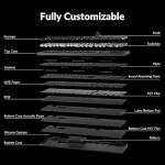 Keychron Q6 Max QMK/LAUNCHER Wireless Bluetooth/2.4 GHz/USB-C Wired Custom Mechanical Keyboard, Full Size Programmable Knob RGB Backlit Hot-Swappable Gateron Brown Switch for Mac Windows Linux - Black