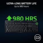 Razer BlackWidow V4 Low Profile HyperSpeed Wireless Gaming Keyboard: Green Mechanical Switches - 2.4GHz Wireless & Bluetooth - Multi-Function Roller - 11 Control Buttons - Long Battery Life