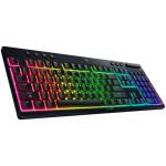 Razer BlackWidow V4 Low Profile HyperSpeed Wireless Gaming Keyboard: Green Mechanical Switches - 2.4GHz Wireless & Bluetooth - Multi-Function Roller - 11 Control Buttons - Long Battery Life
