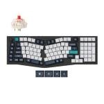 Keychron Q13 Max Alice Layout QMK Wireless Custom Ergonomic Mechanical Keyboard with 3-Mode BT5.2/2.4GHz/USB-C, Hot Swappable PBT Keycaps, RGB Backlight, Red Switch & Knob for MacOS & Windows, Q13M-M1