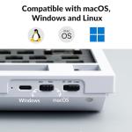 Keychron Q5 Pro Custom Wireless QMK/VIA Mechanical Keyboard Barebone, 96% Layout with Programmable Knob Double-Gasket Design, Hot-Swappable RGB Backlit Compatible with Mac Windows Linux - White
