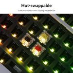 Keychron Q5 Pro Custom Wireless QMK/VIA Mechanical Keyboard Barebone, 96% Layout with Programmable Knob Double-Gasket Design, Hot-Swappable RGB Backlit Compatible with Mac Windows Linux - White