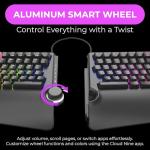 Cloud Nine ErgoTKL Ergonomic Tenkeyless Mechanical Keyboard for PC – Kailh Brown – TKL RGB Backlit Ergo Split Key Board