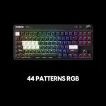 Pulsar XBOARD QS Mechanical Gaming Keyboard – QMK/VIA, Hot Swappable Linear Switch, TKL Layout Gasket Mount, Aluminum Frame, RGB LED Backlit, Knob, Dual PC Quick Switch for Mac/Windows (Black)