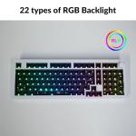 Keychron Q5 Pro Custom Wireless QMK/VIA Mechanical Keyboard Barebone, 96% Layout with Programmable Knob Double-Gasket Design, Hot-Swappable RGB Backlit Compatible with Mac Windows Linux - White