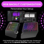 Cloud Nine ErgoTKL Ergonomic Tenkeyless Mechanical Keyboard for PC – Kailh Brown – TKL RGB Backlit Ergo Split Key Board