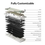 Keychron Q2 Max Wireless Custom Mechanical Gaming Keyboard, QMK/VIA Programmable Knob 2.4 GHz/Bluetooth 5.1/Wired, 65% Compact RGB Hot-Swap with Gateron Banana Switch for Mac Windows Linux - White