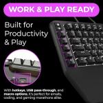 Cloud Nine ErgoTKL Ergonomic Tenkeyless Mechanical Keyboard for PC – Kailh Brown – TKL RGB Backlit Ergo Split Key Board
