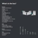 Keychron Q13 Max Alice Layout QMK Wireless Custom Ergonomic Mechanical Keyboard with 3-Mode BT5.2/2.4GHz/USB-C, Hot Swappable PBT Keycaps, RGB Backlight, Red Switch & Knob for MacOS & Windows, Q13M-M1