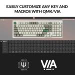 Keychron Q5 Max Wireless Custom Mechanical Keyboard, Full Aluminum 2.4 GHz Bluetooth QMK 96% Layout RGB with Hot-swappable Gateron Red Switch Compatible with Mac Windows Linux