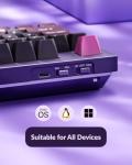 Keychron Q5 Pro Wireless QMK/VIA Mechanical Keyboard, Full Customizable 96% Layout with Programmable Knob, Hot-swappable K Pro Banana Switch Compatible with Mac Windows Linux - Purple