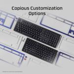 HyperX Alloy Rise – Hot-Swappable Mechanical Gaming Keyboard, PC, Ambient Light Sensor, Gasket Mounted, Linear Switches