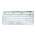 KiiBoom Jade75 75% Resin Molding Mechanical Keyboard, BT5.0/USB-C/2.4GHz Wireless Gaming Keyboard, QMK&VIA Programmable, RGB Backlits, Hot-Swappable, CNC+UV Case for Windows/Mac/Linux (White)