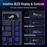 ASUS ROG Azoth Wireless Mechanical Gaming Keyboard – 75% TKL, Tri-Mode Connectivity, Hot Swappable Pre-lubed ROG NX Brown Switches, PBT Keycaps, RGB, OLED Display, PC/Mac Support - Black