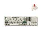 Keychron Q6 Max QMK/VIA Bluetooth Wireless /2.4 GHz/USB-C Wired Custom Mechanical Keyboard, Full Size Programmable Knob RGB Backlit Hot-Swappable Gateron Red Switch for Mac Windows Linux - White