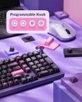 Keychron Q5 Pro Wireless QMK/VIA Mechanical Keyboard, Full Customizable 96% Layout with Programmable Knob, Hot-swappable K Pro Banana Switch Compatible with Mac Windows Linux - Purple
