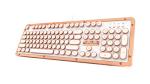 Azio Retro Classic USB (Posh) - USB Wired Leather Vintage Backlit Mechanical Keyboard for PC/Mac (MK-RETRO-L-02-US)