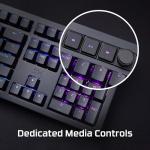 HyperX Alloy Rise – Hot-Swappable Mechanical Gaming Keyboard, PC, Ambient Light Sensor, Gasket Mounted, Linear Switches