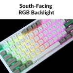 Keychron Q1 Max RGB QMK/VIA Custom Mechanical Keyboard, Full Metal Programmable Knob 2.4 GHz/Bluetooth/Wired Keyboard with Hot-Swappable Gateron Jupiter Red Switch for Mac Windows Linux - White