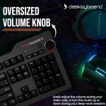 Das Keyboard 4 Professional for Mac Wired Mechanical Keyboard, Cherry MX Brown Mechanical Switches, 2-Port USB 3.0 Hub, Volume Knob, Aluminum Top (104 Keys, Black)