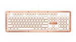 Azio Retro Classic USB (Posh) - USB Wired Leather Vintage Backlit Mechanical Keyboard for PC/Mac (MK-RETRO-L-02-US)