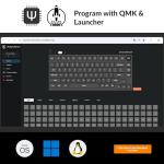 Keychron Q1 Max QMK/VIA Wireless Custom Mechanical Keyboard Barebone Knob Version, Full-Metal Hot-Swappable RGB Backlight 2.4 GHz/Bluetooth/Type-C Wired Gaming Keyboard for Mac/Windows/Linux - White
