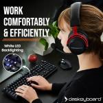 Das Keyboard 6 Professional Backlit Wired Mechanical Keyboard – Tactile Cherry MX Brown Switches, Shine-Through Keycaps, 2-Port USB C Hub, Media Controls, Durable Aluminum Enclosure, Volume Knob, NKRO