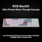 Keychron Q6 Max QMK/LAUNCHER Wireless Bluetooth/2.4 GHz/USB-C Wired Custom Mechanical Keyboard, Full Size Programmable Knob RGB Backlit Hot-Swappable Gateron Brown Switch for Mac Windows Linux - White